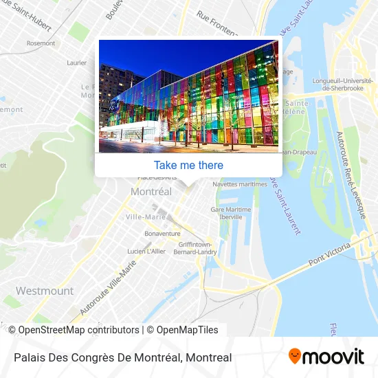 Palais Des Congrès De Montréal map