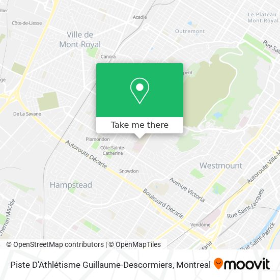 Piste D’Athlétisme Guillaume-Descormiers map