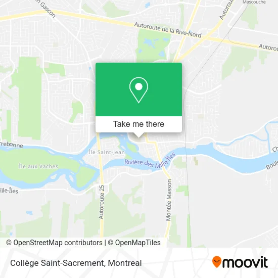 Collège Saint-Sacrement map