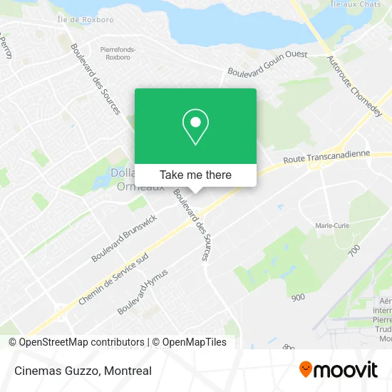 Cinemas Guzzo map