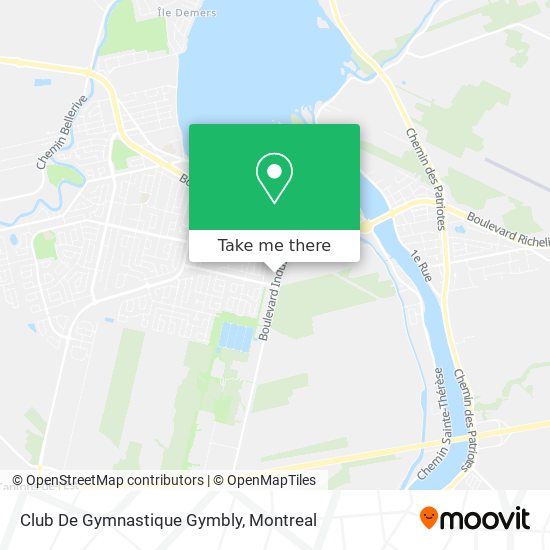 Club De Gymnastique Gymbly map