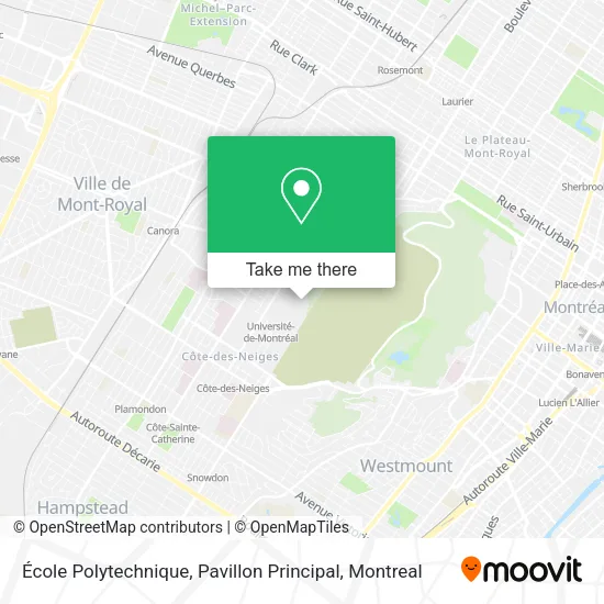 École Polytechnique, Pavillon Principal map
