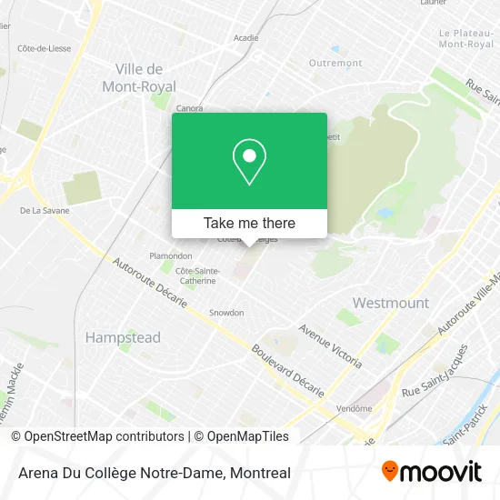Arena Du Collège Notre-Dame map