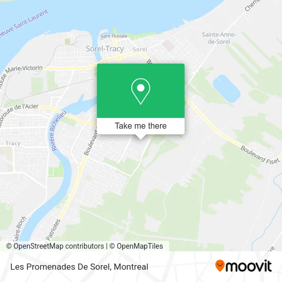 Les Promenades De Sorel map