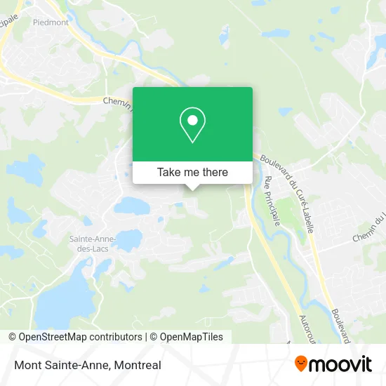 Mont Sainte-Anne map