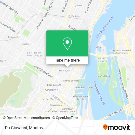 Da Giovanni map