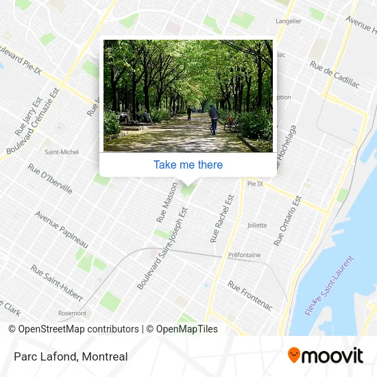 Parc Lafond map