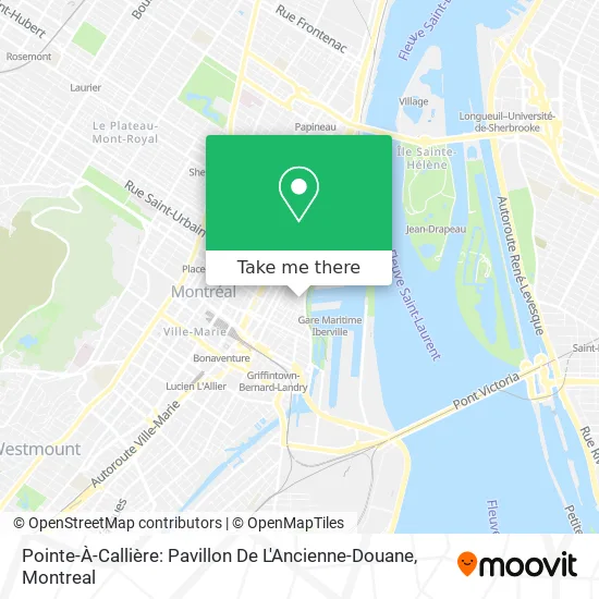 Pointe-À-Callière: Pavillon De L'Ancienne-Douane map