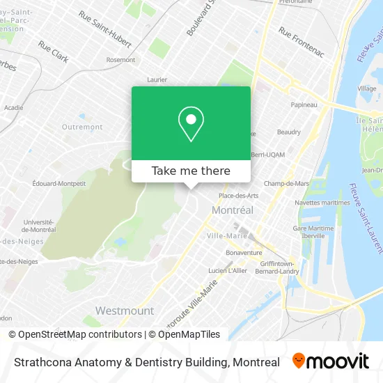 Strathcona Anatomy & Dentistry Building map