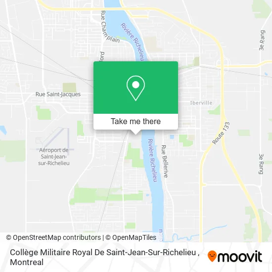 Collège Militaire Royal De Saint-Jean-Sur-Richelieu map