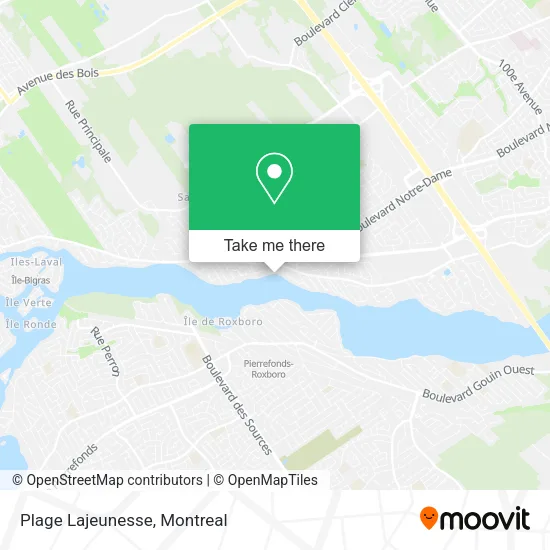 Plage Lajeunesse map