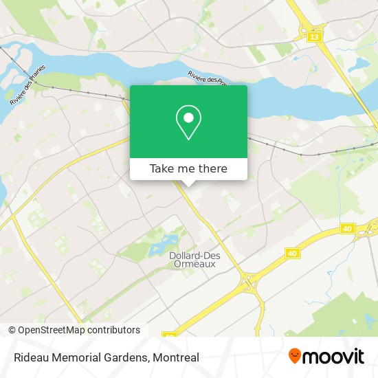 Rideau Memorial Gardens map