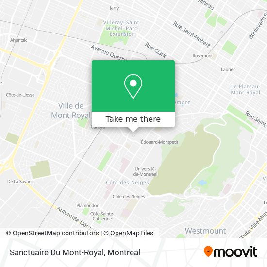 Sanctuaire Du Mont-Royal map