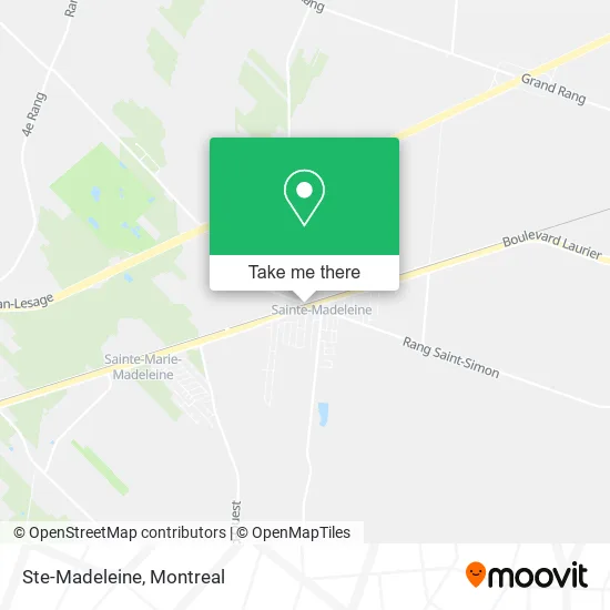 Ste-Madeleine map