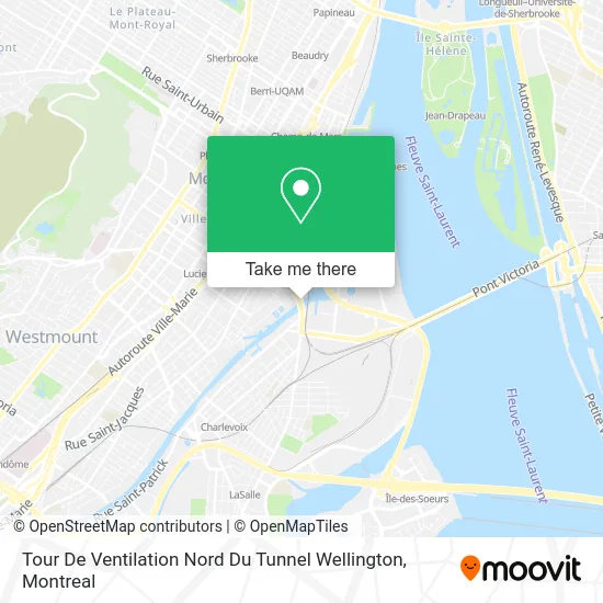 Tour De Ventilation Nord Du Tunnel Wellington map