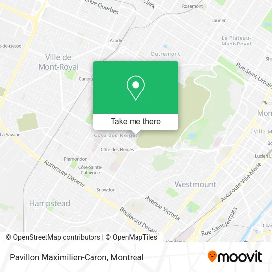 Pavillon Maximilien-Caron map