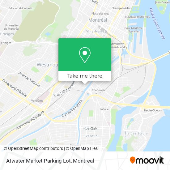 Atwater Market Parking Lot map