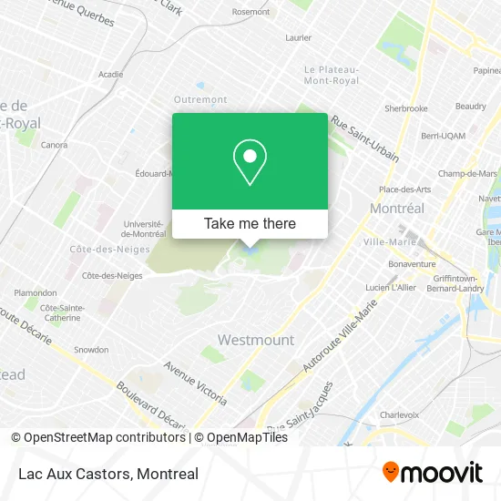 Lac Aux Castors map