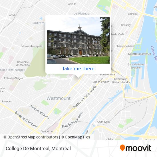 Collège De Montréal map