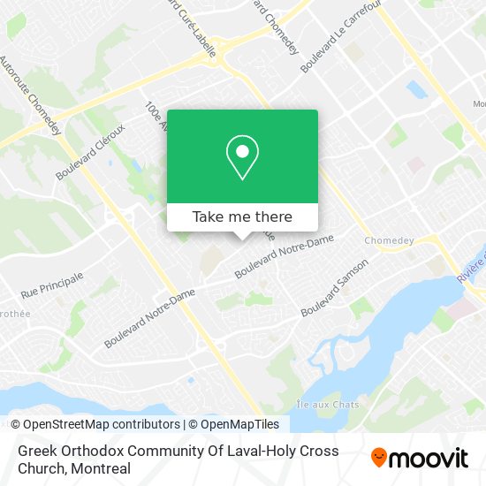 Greek Orthodox Community Of Laval-Holy Cross Church map