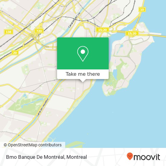 Bmo Banque De Montréal map