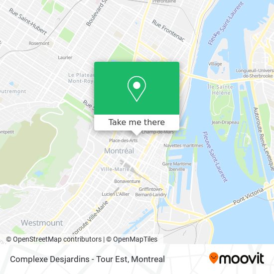 Complexe Desjardins - Tour Est map