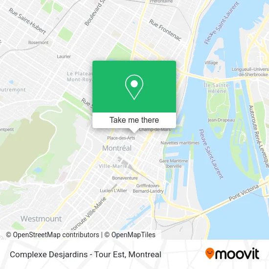 Complexe Desjardins - Tour Est map