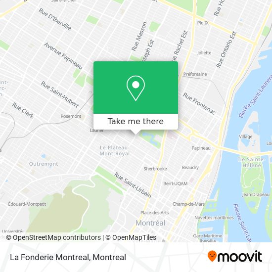 La Fonderie Montreal map