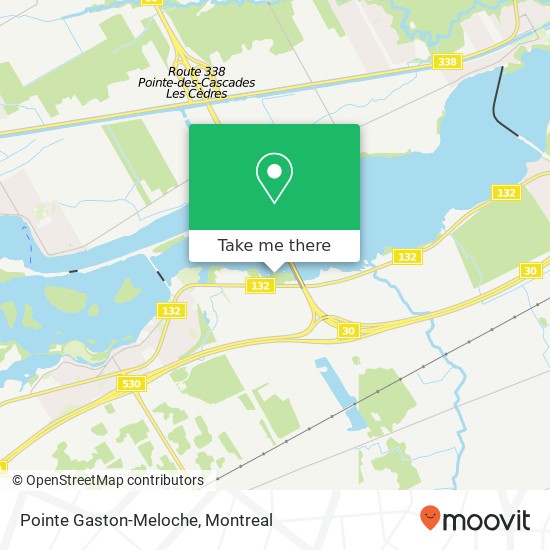 Pointe Gaston-Meloche map