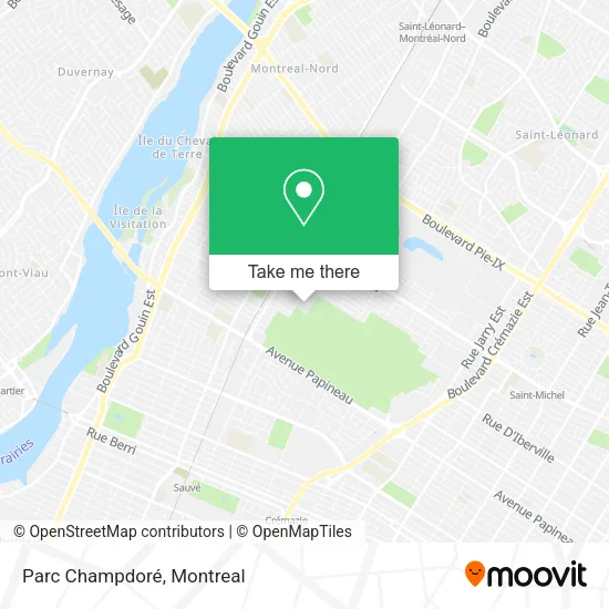 Parc Champdoré map
