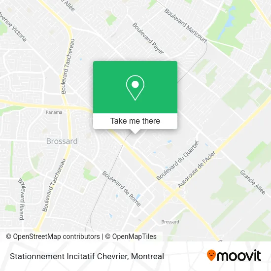 Stationnement Incitatif Chevrier map
