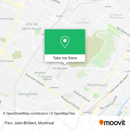 Parc Jean-Brillant map