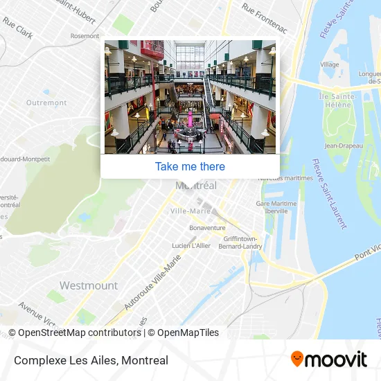 Complexe Les Ailes map