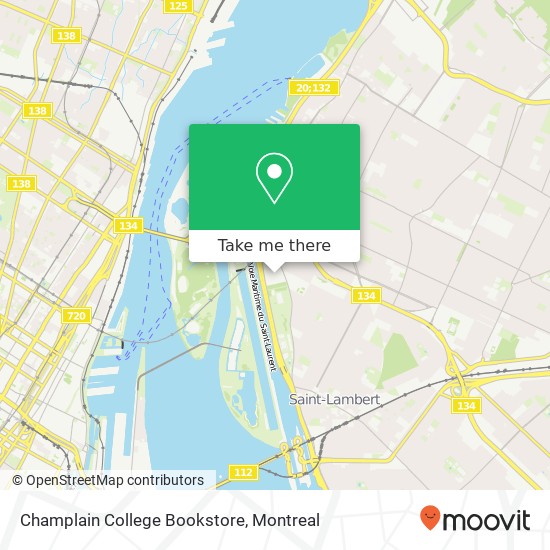 Champlain College Bookstore map