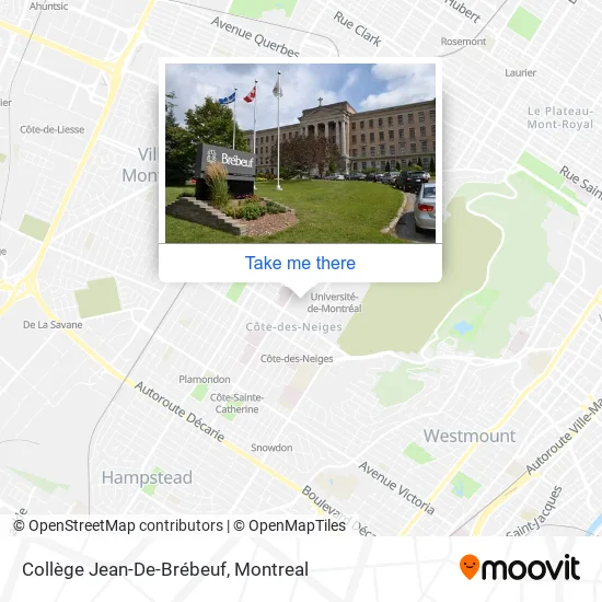 Collège Jean-De-Brébeuf map