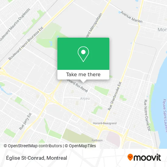 Église St-Conrad map