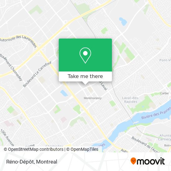 Réno-Dépôt map