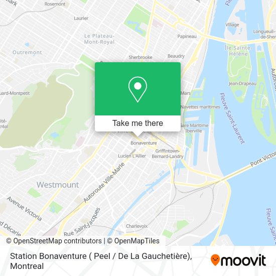 Station Bonaventure ( Peel / De La Gauchetière) map