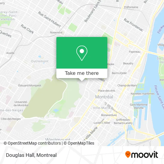Douglas Hall map