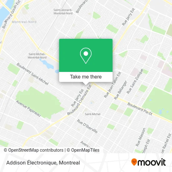 Addison Électronique map