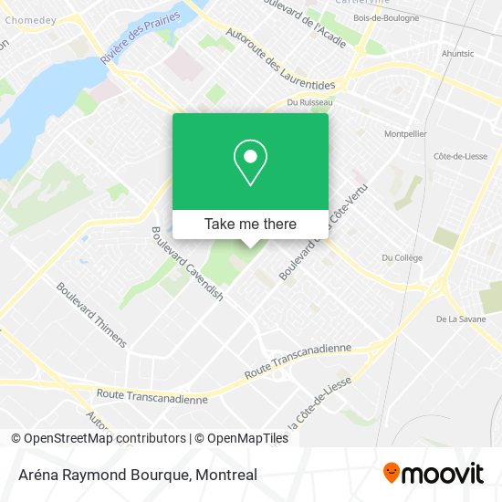 Aréna Raymond Bourque map