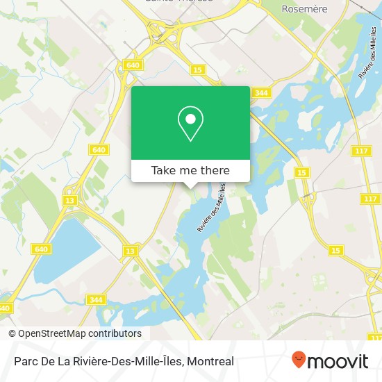 Parc De La Rivière-Des-Mille-Îles map