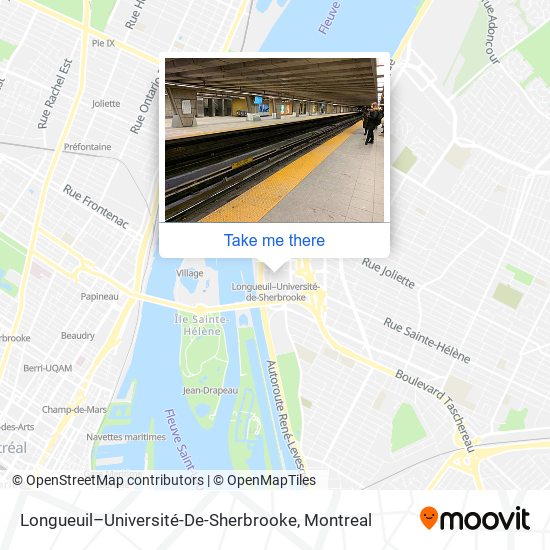 Longueuil–Université-De-Sherbrooke map