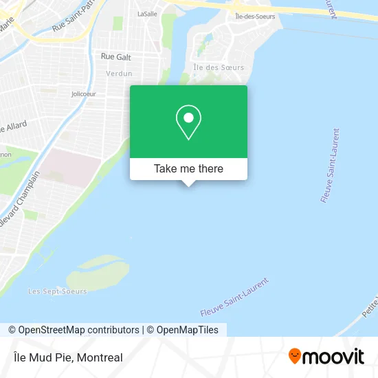 Île Mud Pie map
