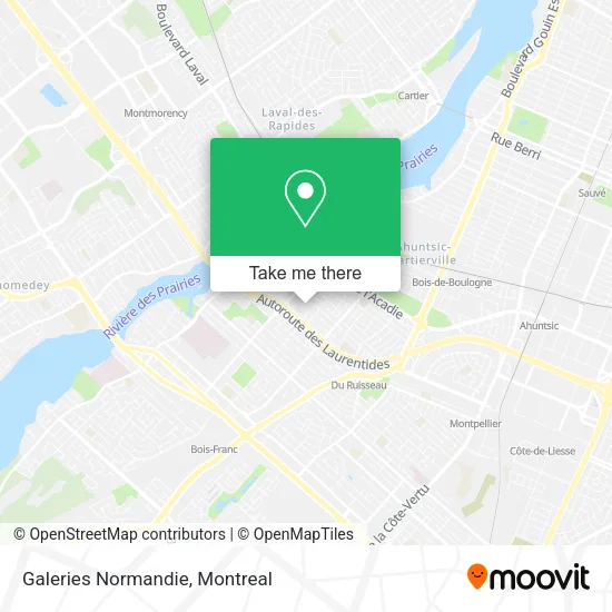 Galeries Normandie map