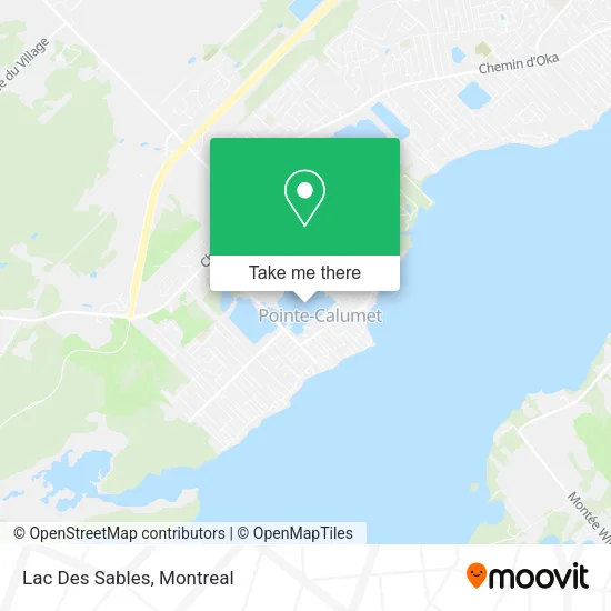 Lac Des Sables map