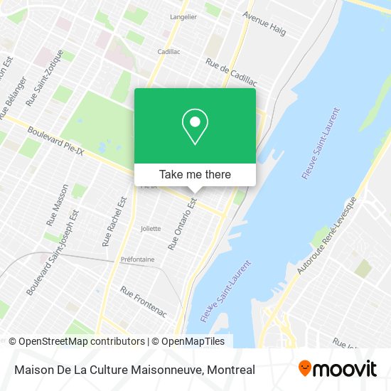 Maison De La Culture Maisonneuve map