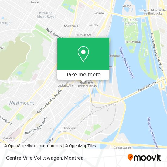 Centre-Ville Volkswagen map