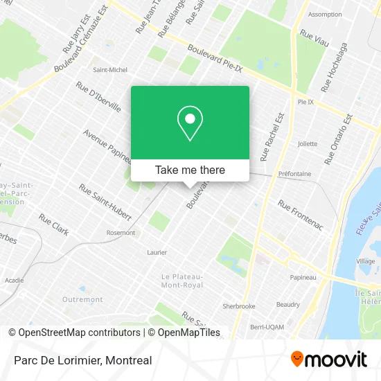 Parc De Lorimier map