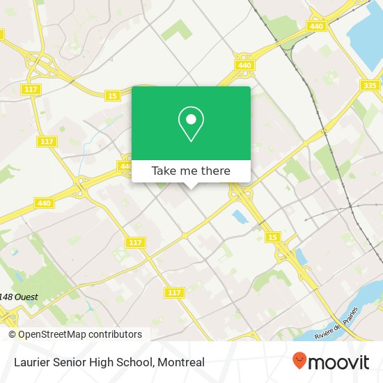 Laurier Senior High School map